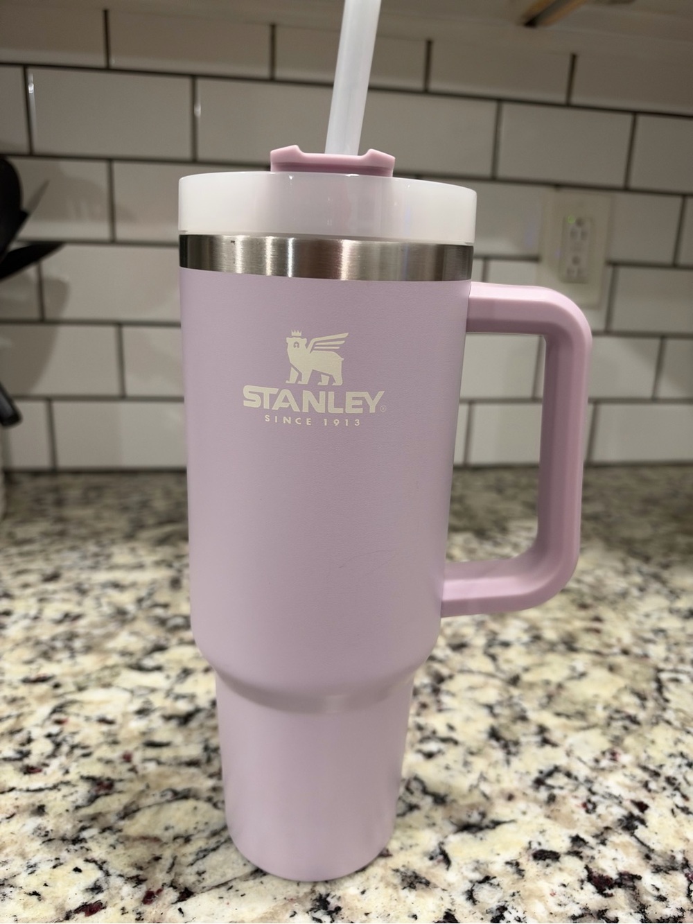 Stanley Lavender Travel Tumbler with Handle